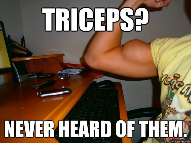 An amusing bicep meme