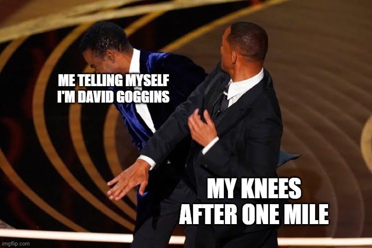 A David Goggins-themed meme