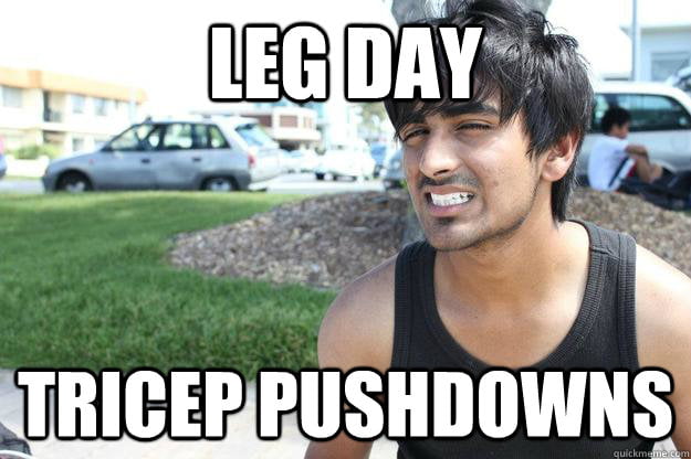 An amusing gym meme.