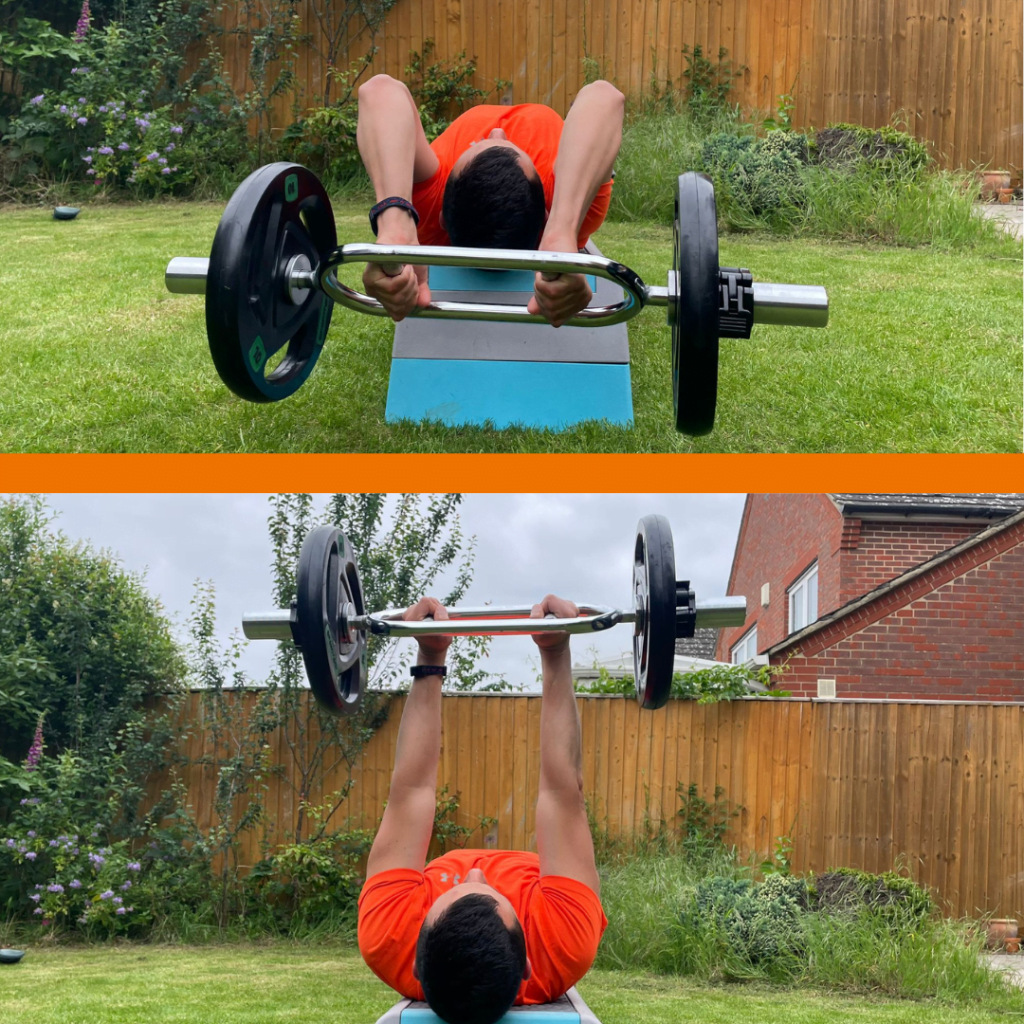 performing a tricep extension