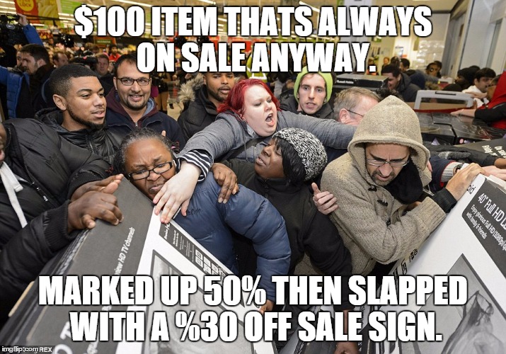 an amusing meme about black friday home gym deals